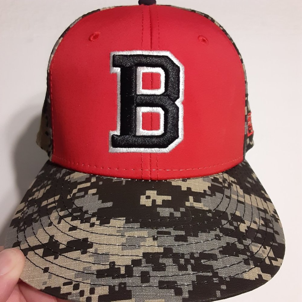 Boston Red Sox The Game Pro Fitted Military Camo Hat/Cap Size 7 1/8 GP3500